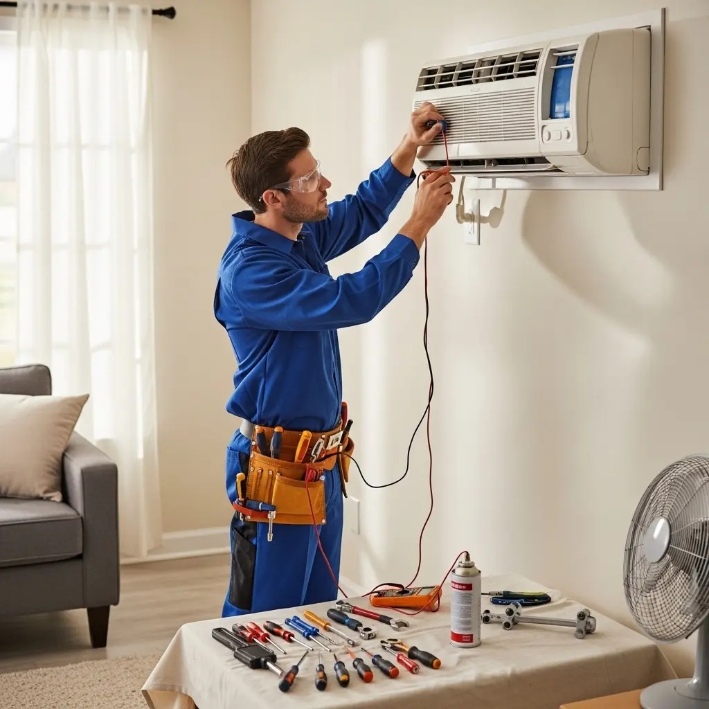 Büyükçekmece Dominox Dominox klima gaz dolumu ve bakım – Enerji verimliliği artırıldı. - Teknik servis örneği